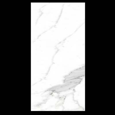 Porcelana de mármol de Calacatta de color blanco puro 24 x 48 azulejos de piso de grado AAA Grises Familia de colores