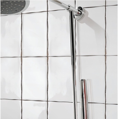 Tejas de cerámica para el baño y la sala de estar 150 X 150 mm Tejas de pared de metro blancas puras
