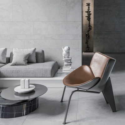 Moderno estilo azulejos de porcelana gris claro y travertino blanco aspecto azulejo de pared exterior