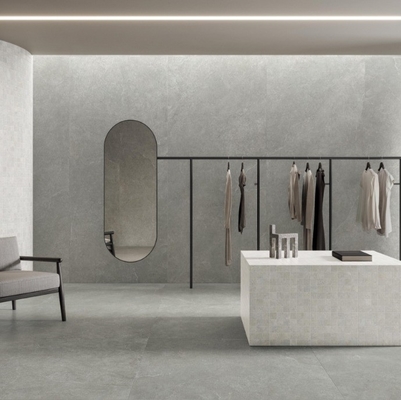 Imitación de la piedra textura de piedra caliza azulejos y adoquines para salón interior antibacteriano