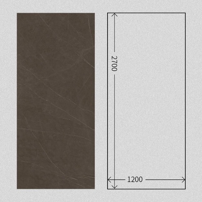 600x1200 Pietra gris de suelo de mármol cerámico pulido de cuerpo completo para piedra sinterizada