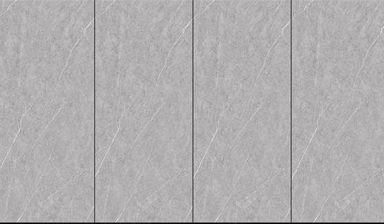 600x1200 Pietra gris de suelo de mármol cerámico pulido de cuerpo completo para piedra sinterizada