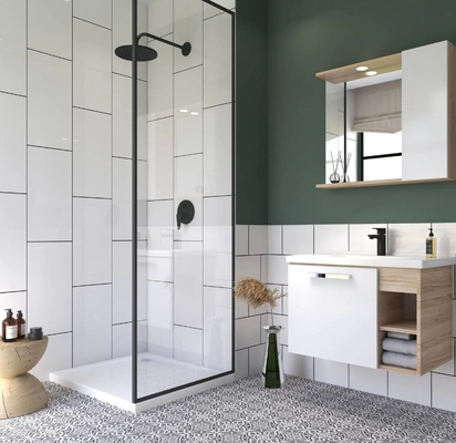 Finalización de acabado 30x60 Baño de cerámica acristalada Tejas de diseño interior blancas 300x600