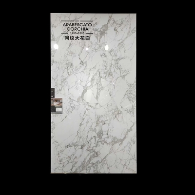 1200x2400mm de gran tamaño porcelana pulida y vidriada azulejos de suelo de mármol para el salón