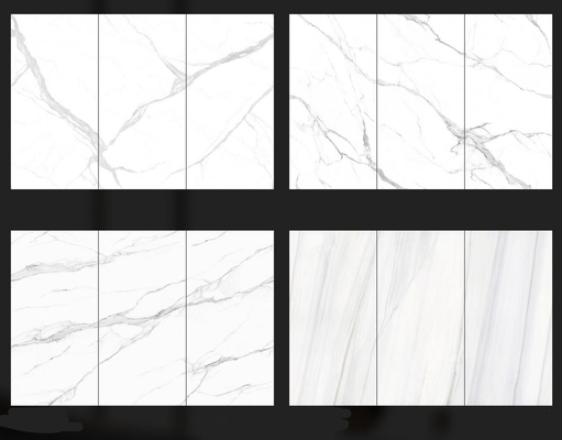 1200x2400mm de gran tamaño porcelana pulida y vidriada azulejos de suelo de mármol para el salón
