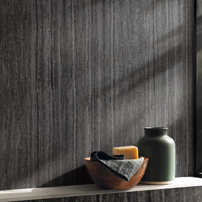 Travertino Reproducción de azulejos de suelo de porcelana 1200*600 para piscina y baño