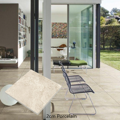 Imitación de piedra Tectura 600*1200 Travertino de plata Vista azulejos de suelo de porcelana para piscina